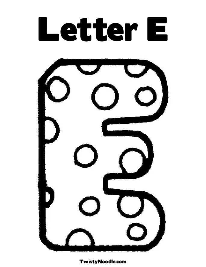 Buchstabe E Ausmalbilder 13