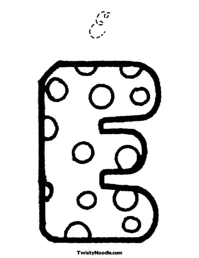 Buchstabe E Ausmalbilder 15