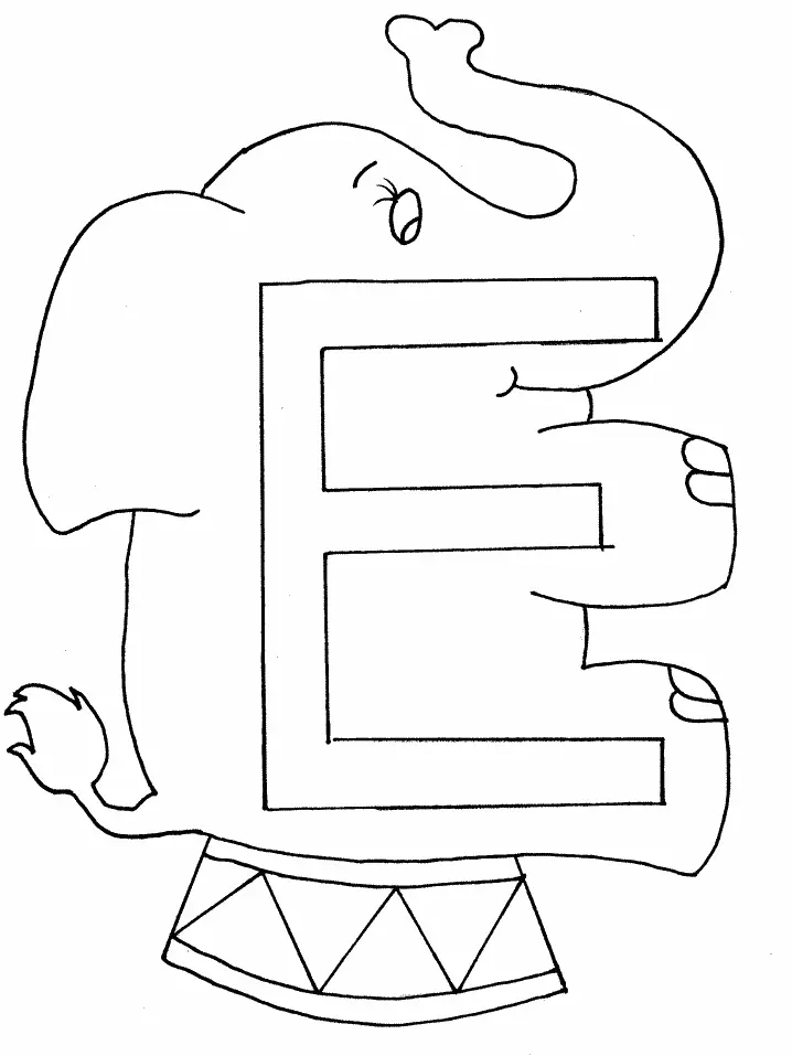 Buchstabe E Ausmalbilder 32