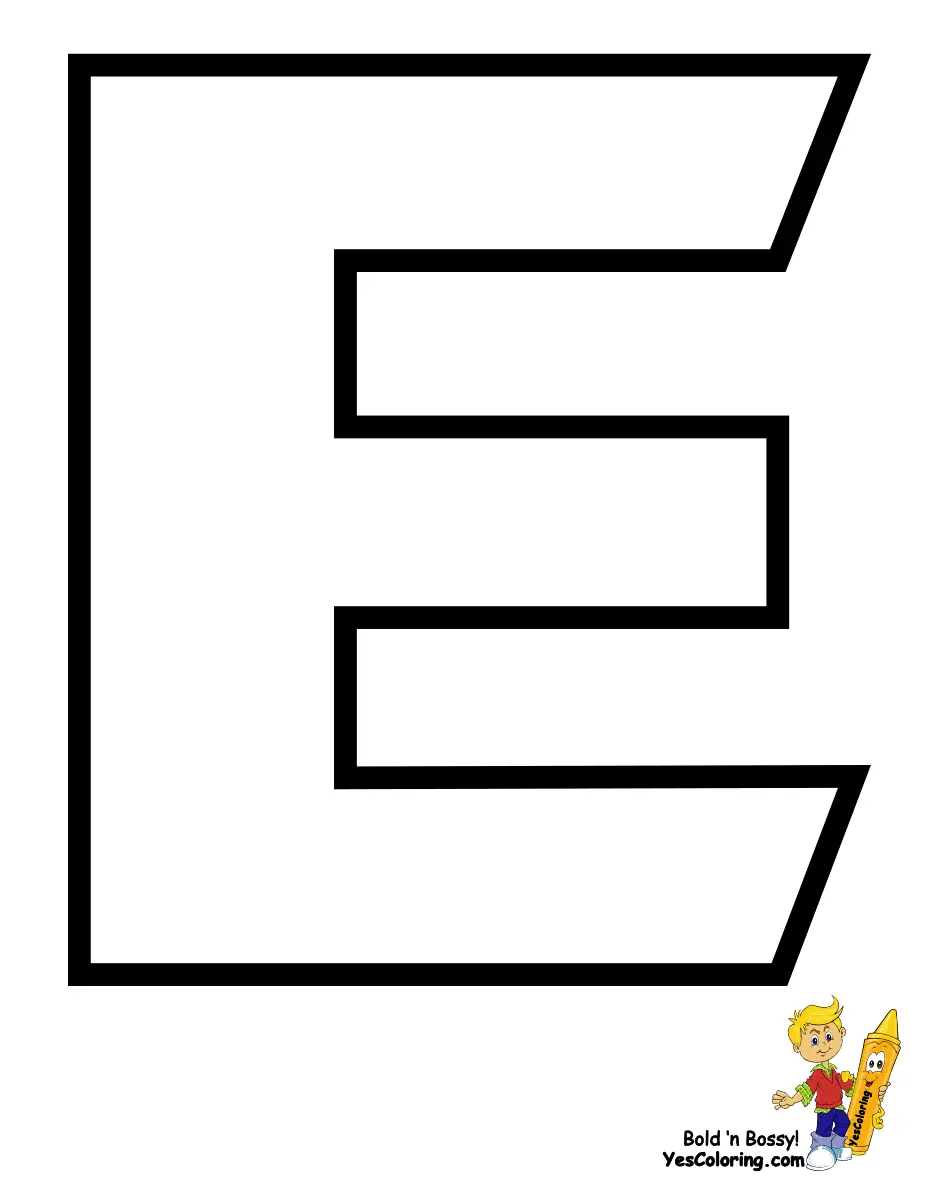 Buchstabe E Ausmalbilder 34