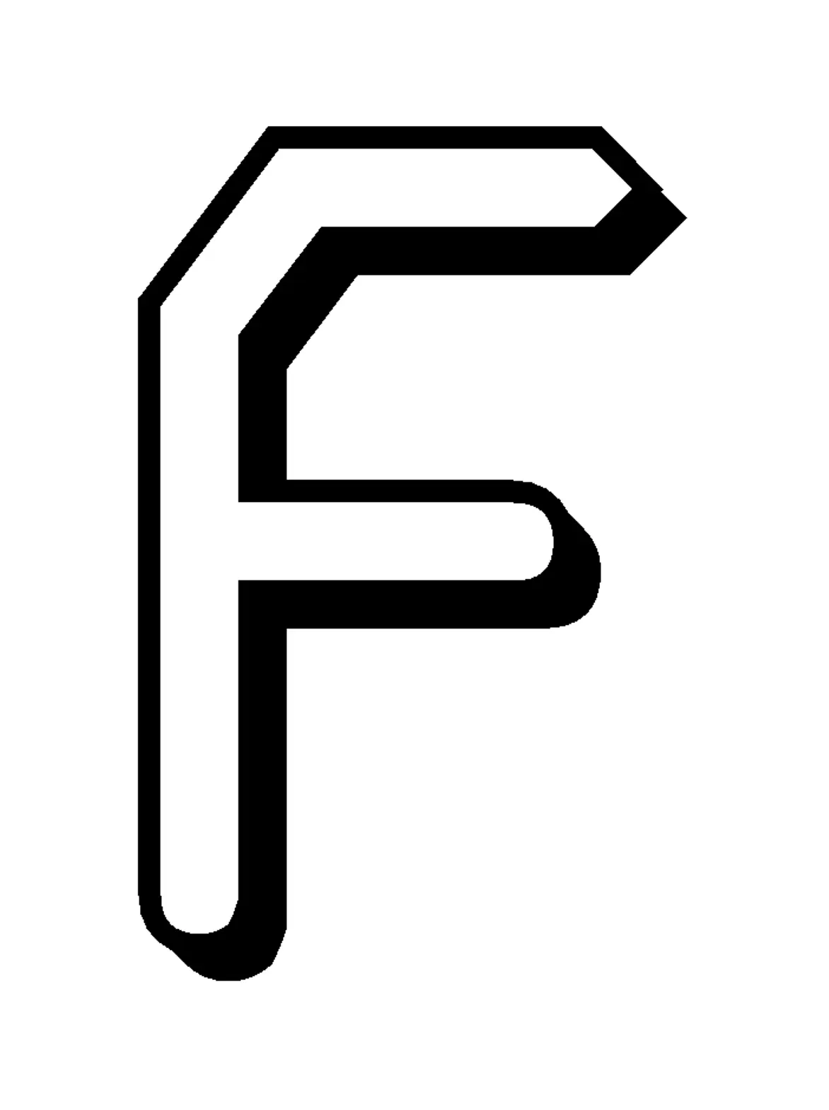 Buchstabe F Ausmalbilder