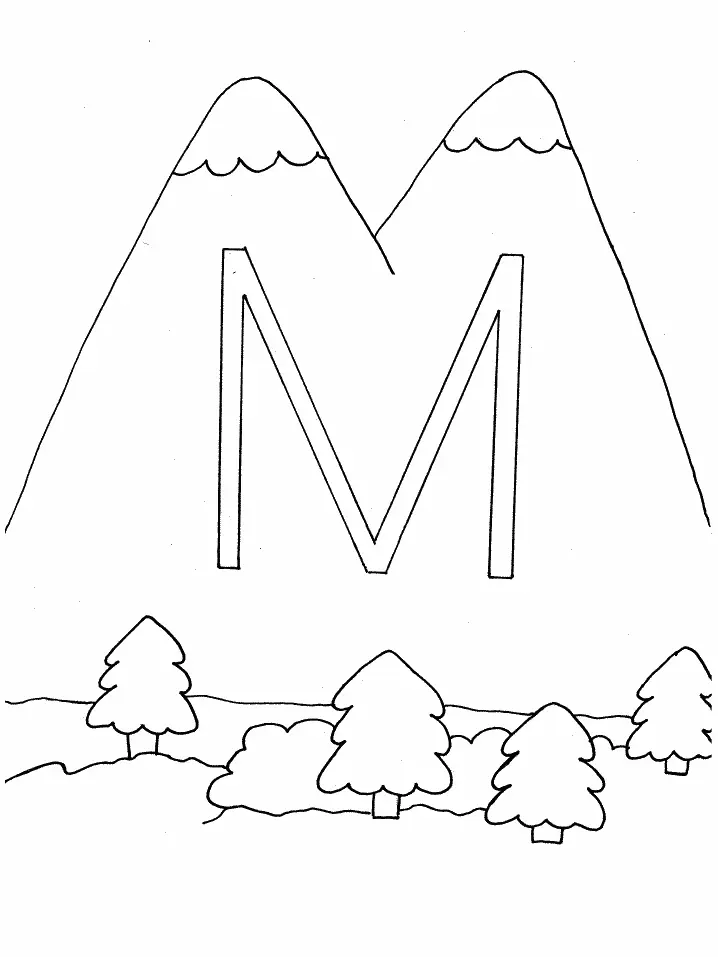 La Letra M Para Colorear 5