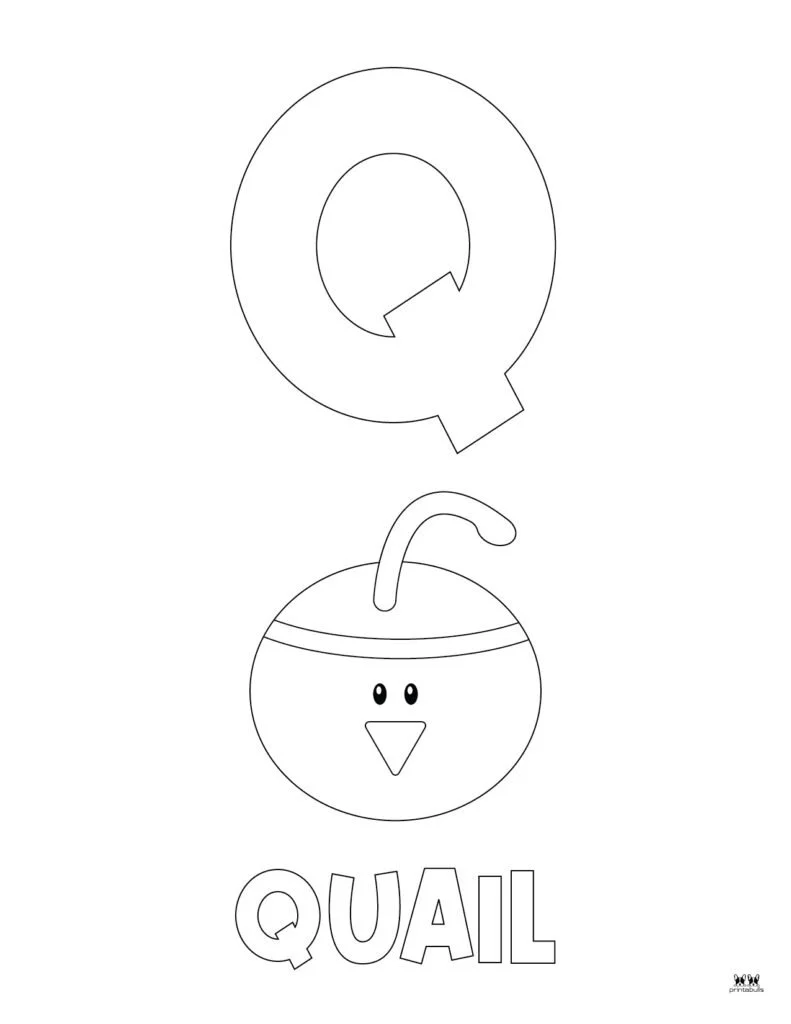 Desenhos de Letra Q Para Colorir 42