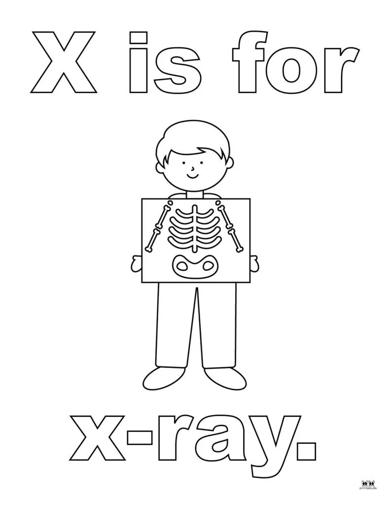 Letter X Coloring Pages 33