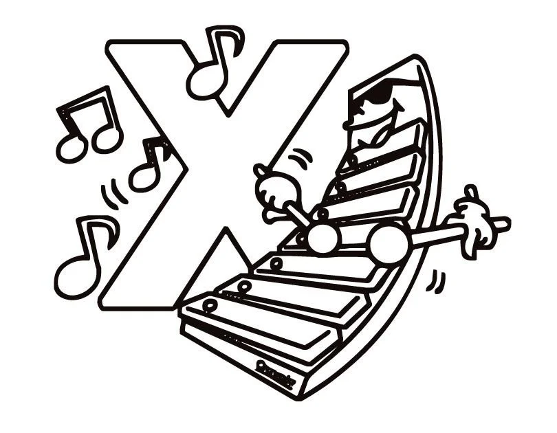 Letter X Coloring Pages 4