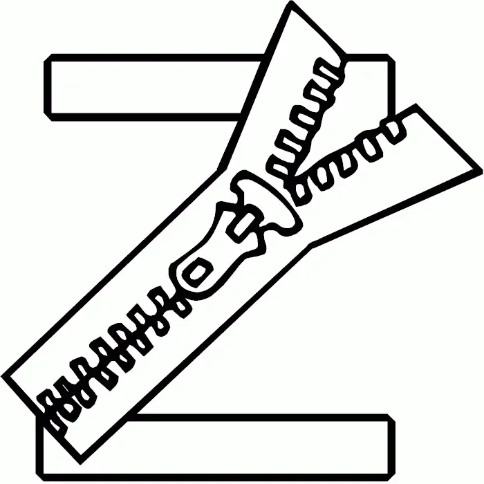 Letter Z Coloring Pages 5
