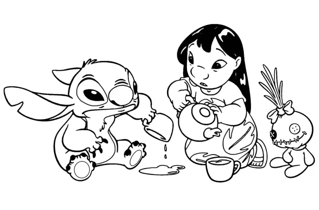 Lilo and Stitch Coloring Pages 8