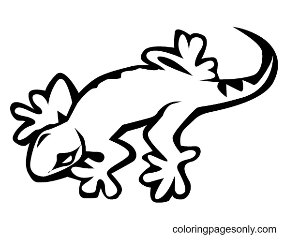 Desenhos de Lagarto Para Colorir 6