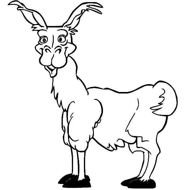 Ausmalbilder Lama 33