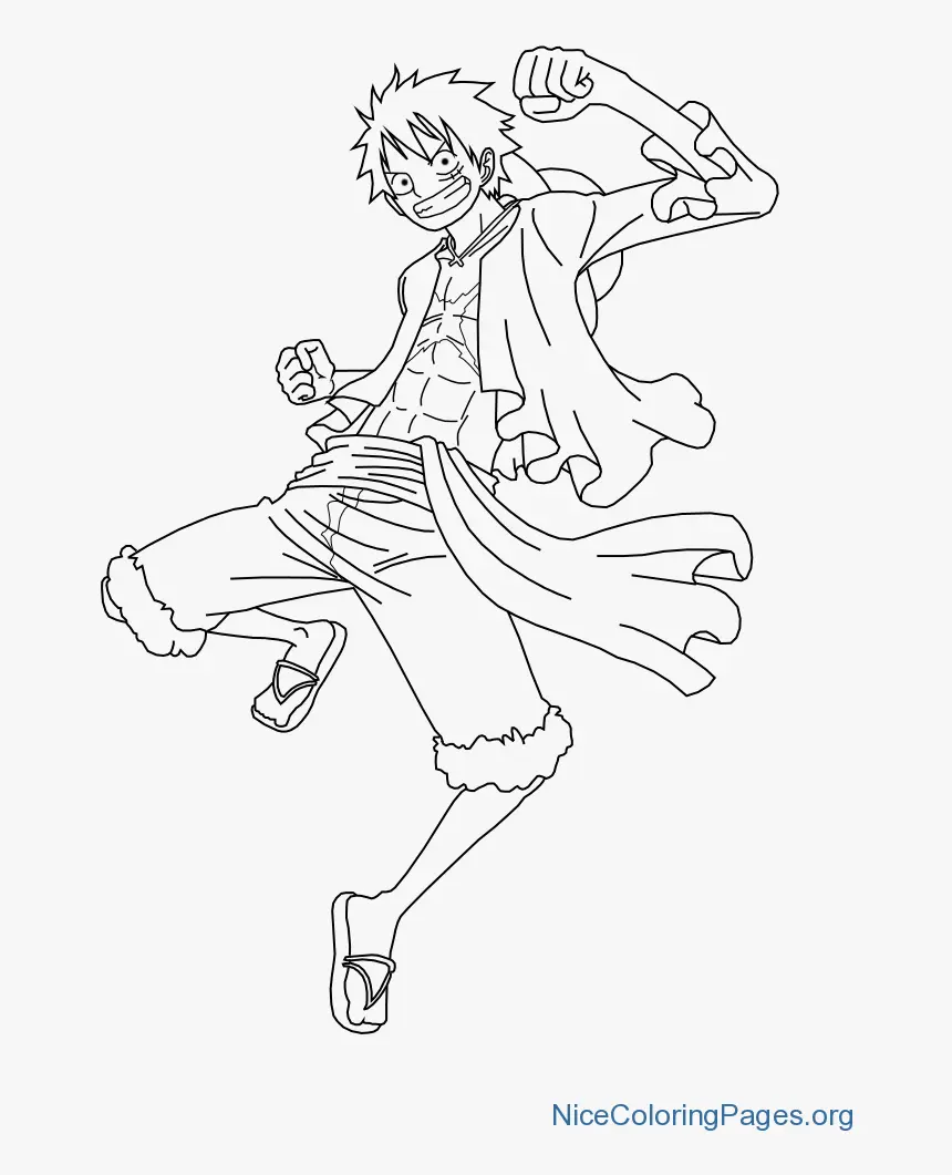 Luffy Para Colorear 10