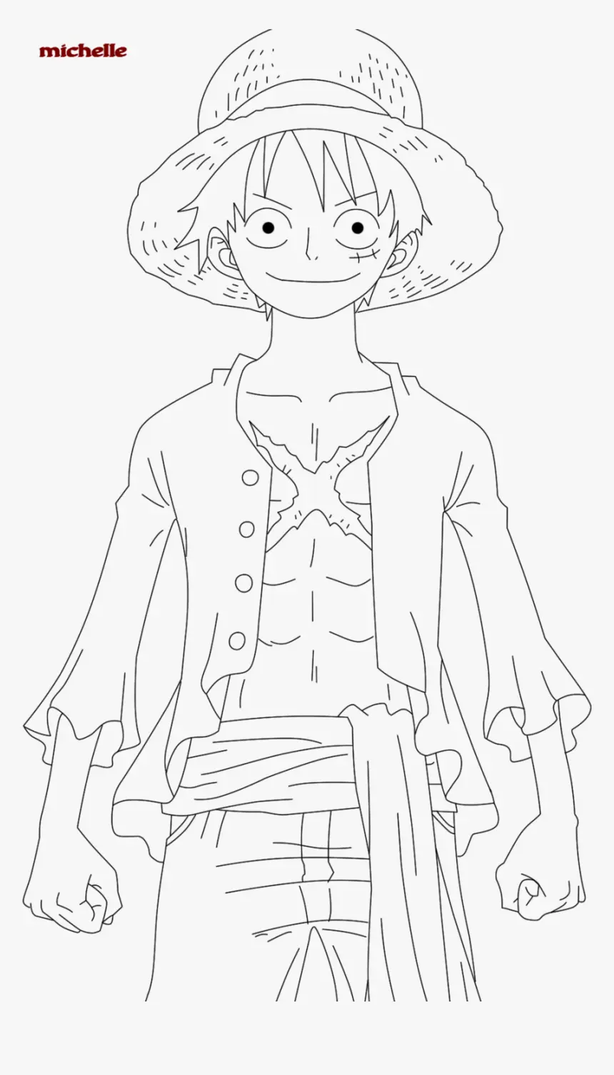 Luffy Para Colorear 14