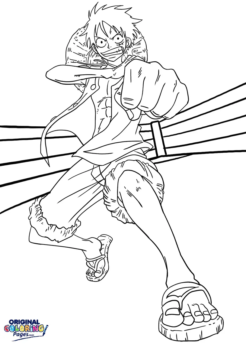 Luffy Para Colorear 17