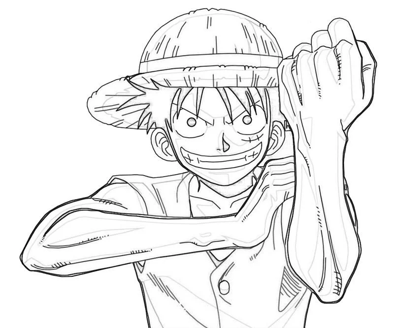 Luffy Para Colorear 3