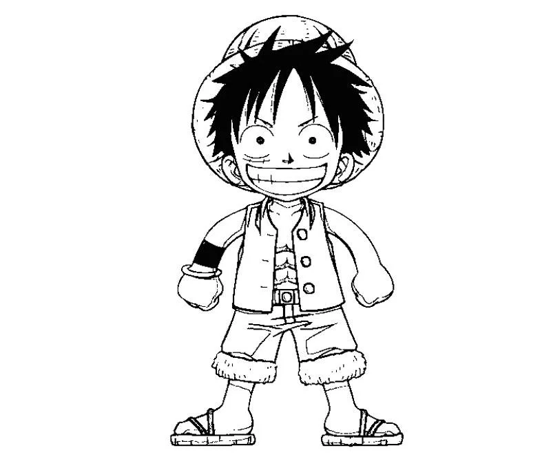 Luffy Para Colorear 31