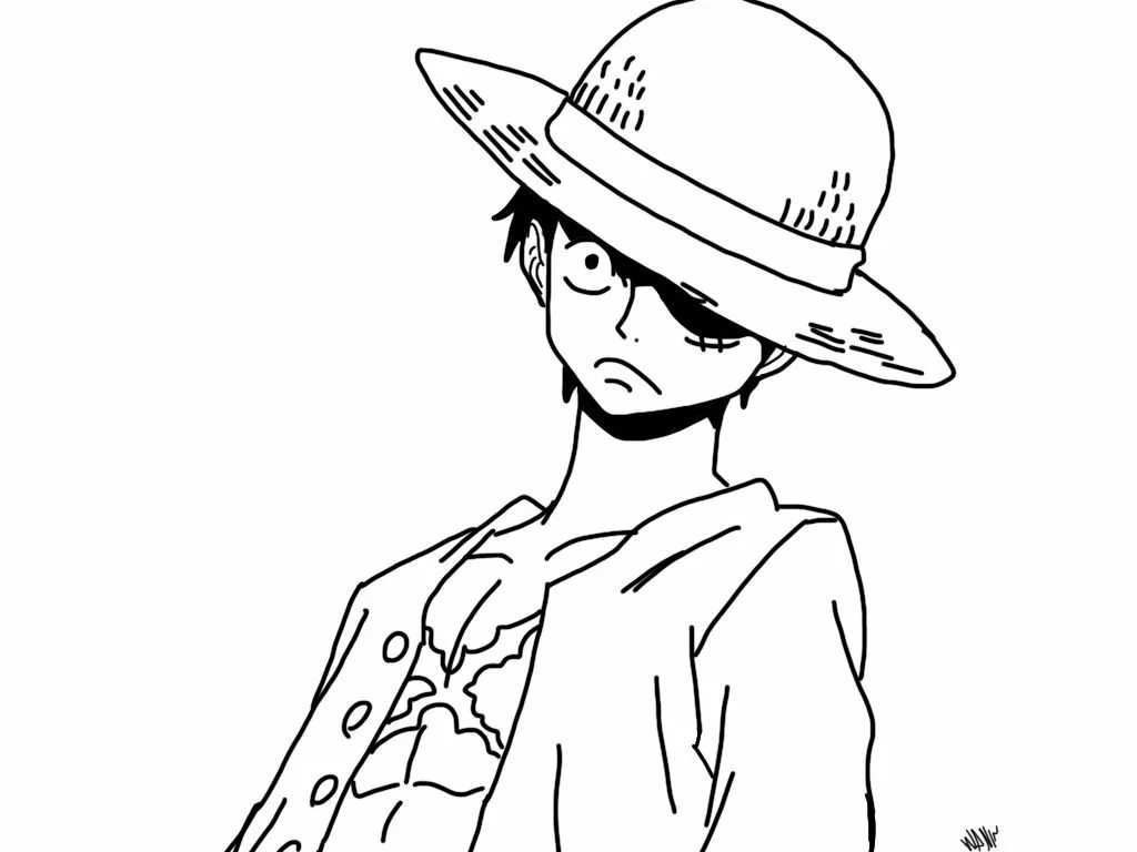 Luffy Para Colorear 5