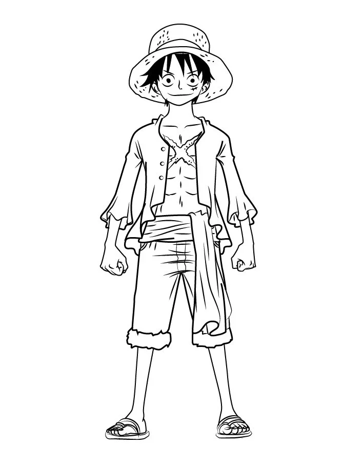 Luffy Para Colorear 6