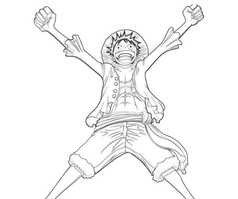 Luffy Para Colorear 9