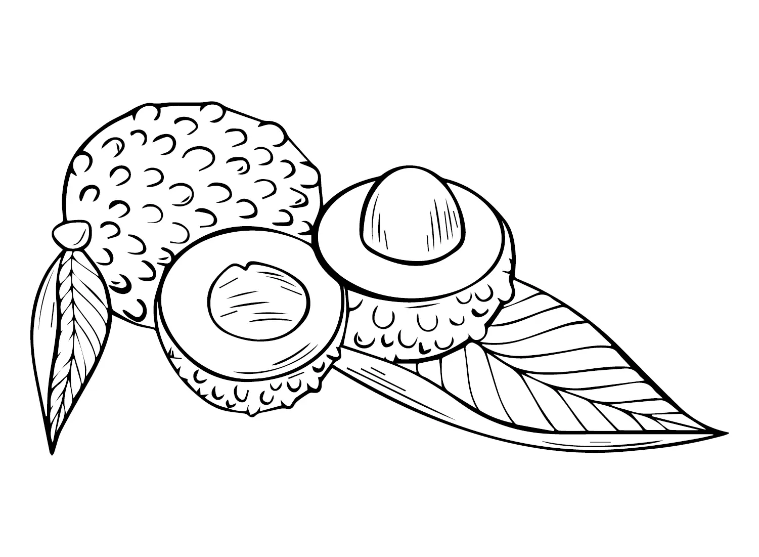Lychee Ausmalbilder 23