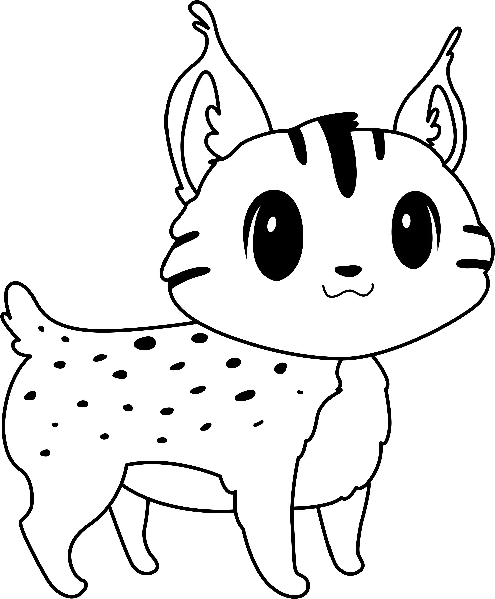 Luchs Ausmalbilder 42