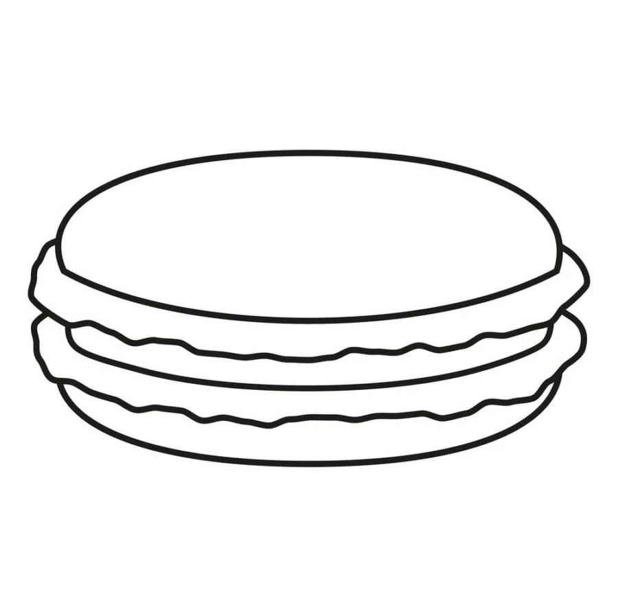 Macaron Coloring Pages