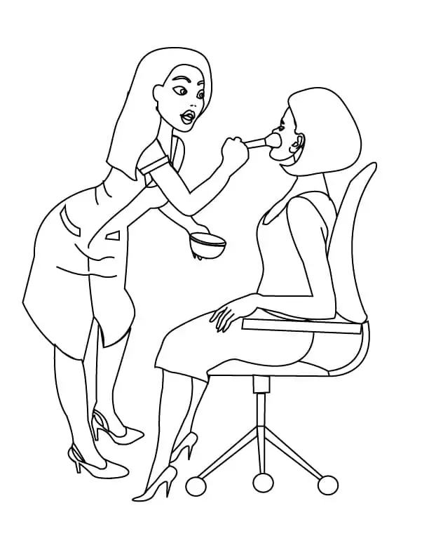Maquiagem Para Colorir 45