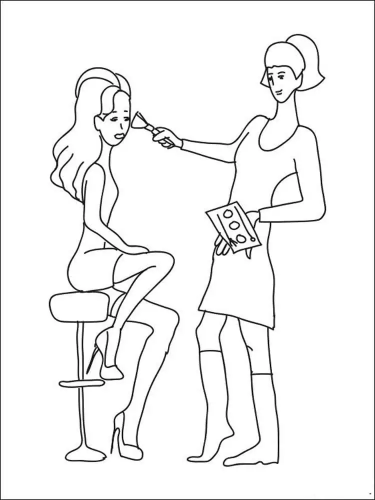 Maquiagem Para Colorir 9