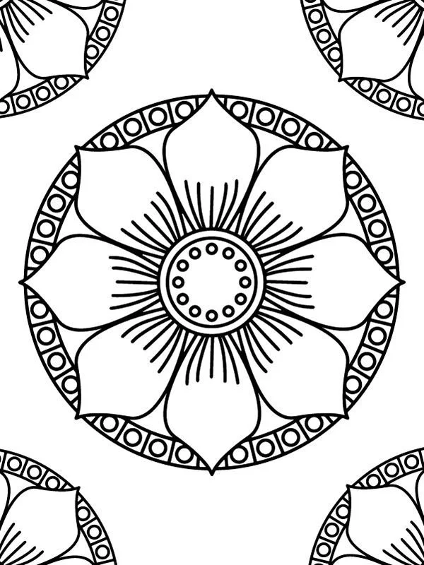 Mandala Ausmalbilder für Kinder 5