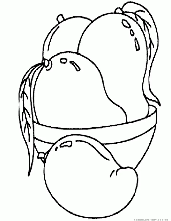 Mango Coloring Pages 12