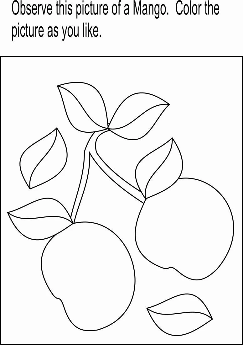 Mango Coloring Pages 23