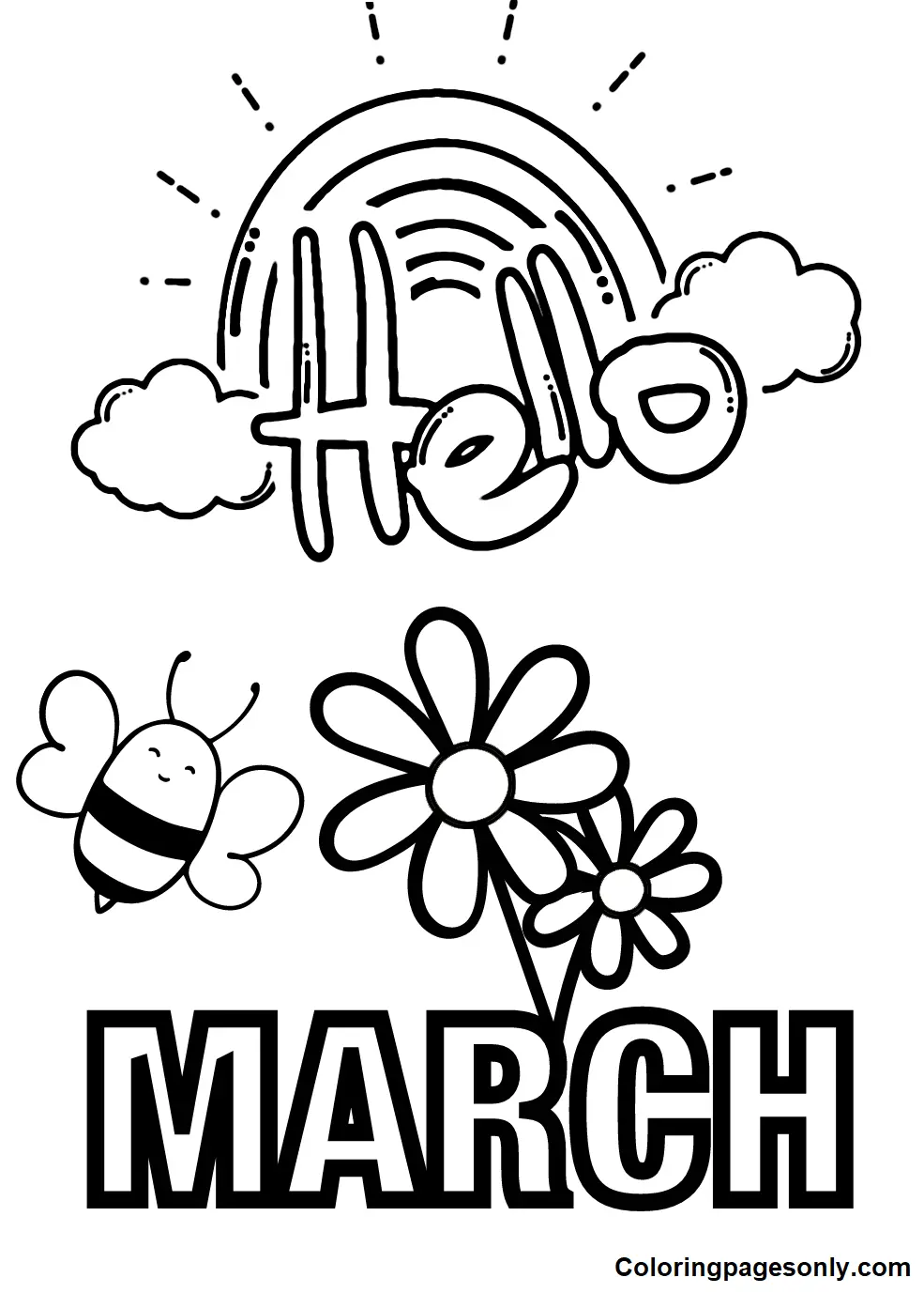 March Coloring Pages 7