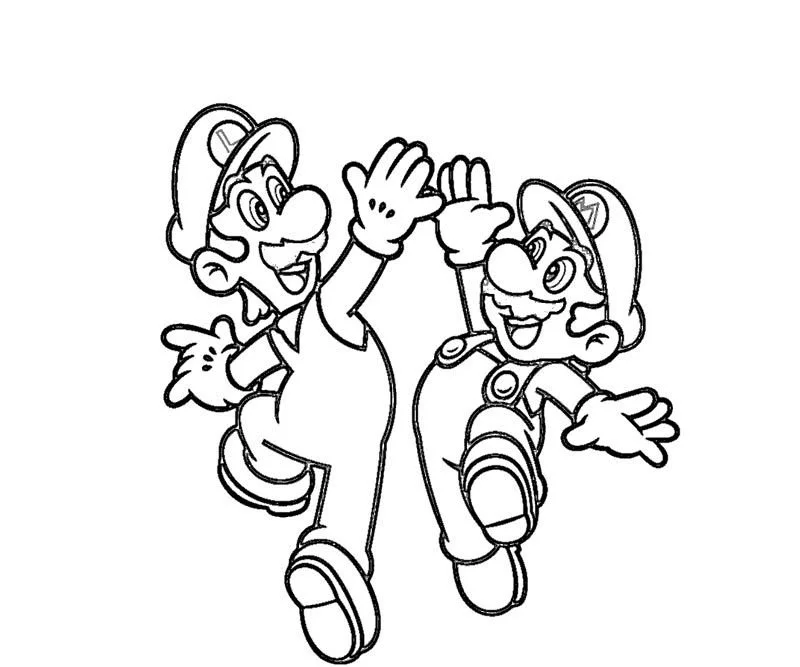 Mario and Luigi Coloring Pages 14