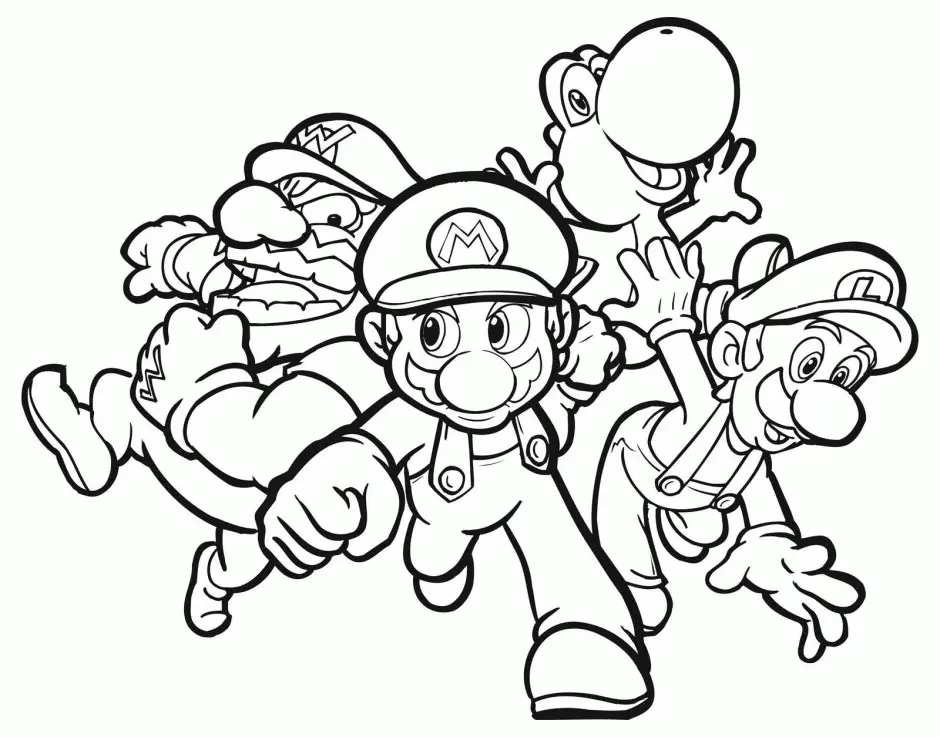 Mario and Luigi Coloring Pages 15