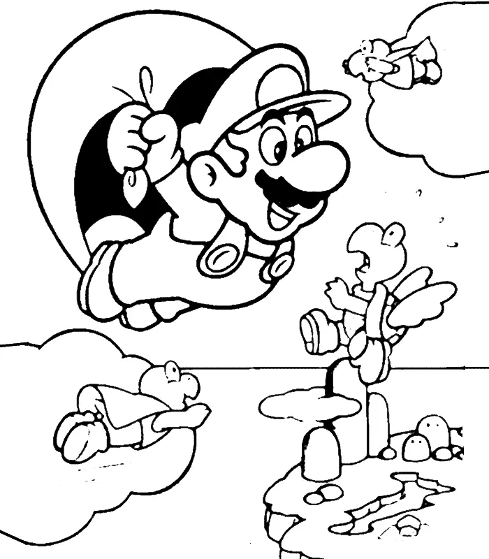Mario and Luigi Coloring Pages 17