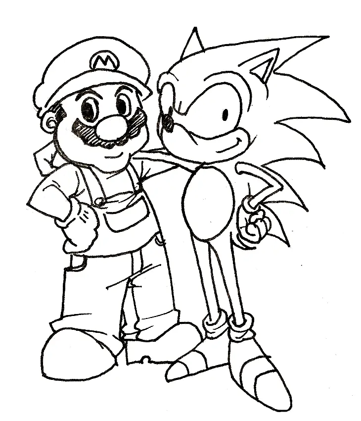 Mario and Luigi Coloring Pages 18