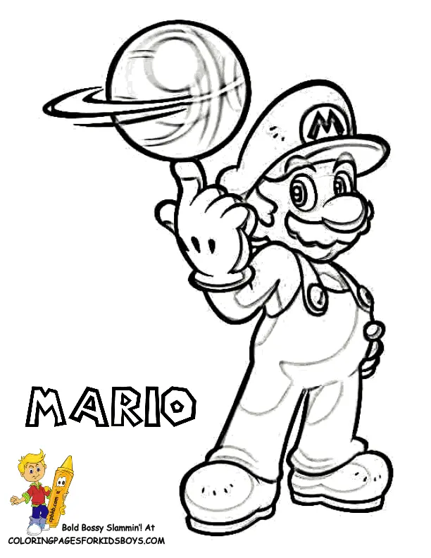 Mario and Luigi Coloring Pages 19