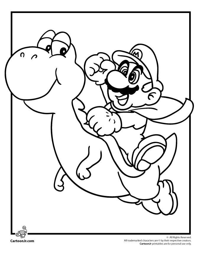 Mario and Luigi Coloring Pages 22
