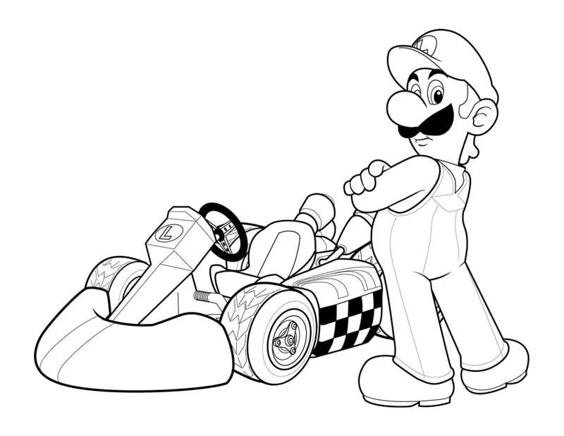 Mario and Luigi Coloring Pages 23