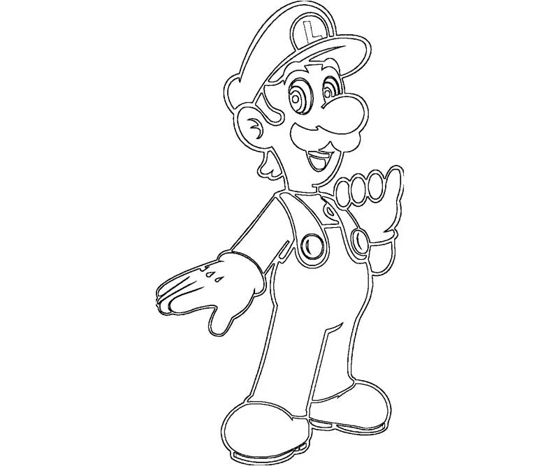 Mario and Luigi Coloring Pages 24