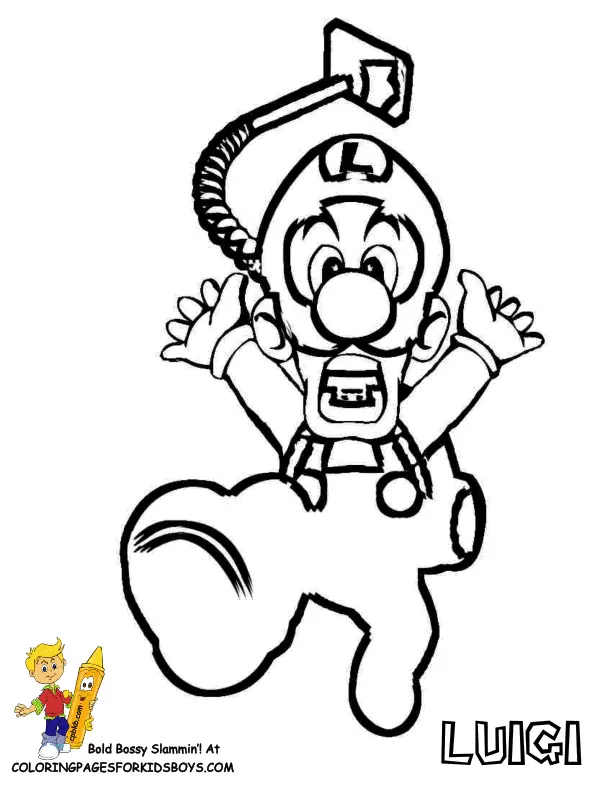 Mario and Luigi Coloring Pages 3