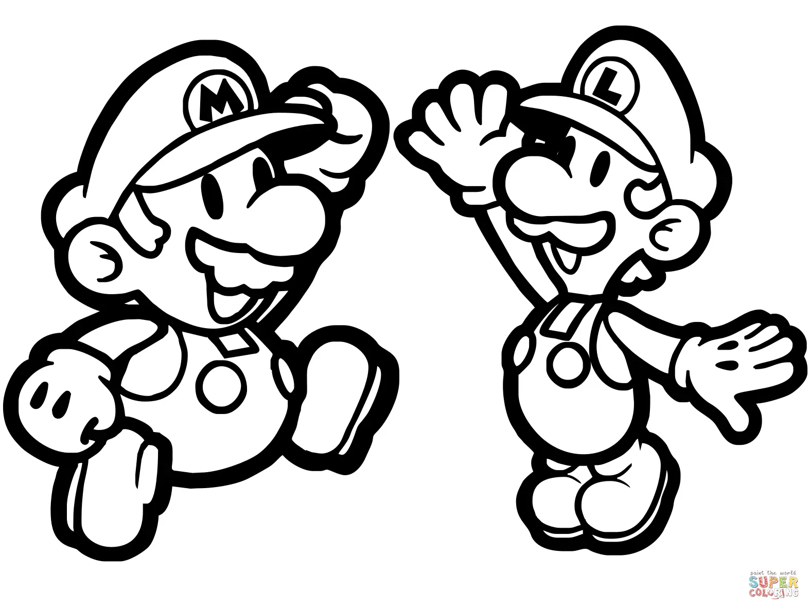 Mario and Luigi Coloring Pages 35