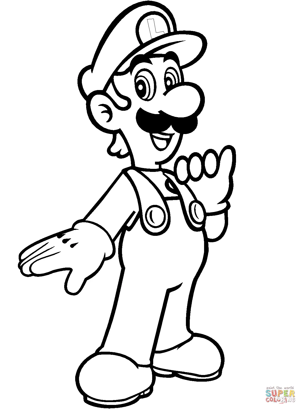 Mario and Luigi Coloring Pages 37