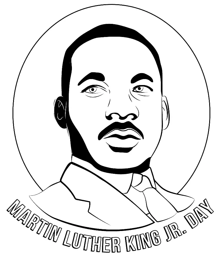 Desenhos de Martin Luther King Jr Para Colorir