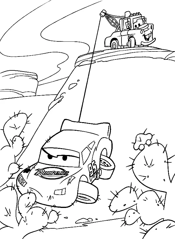 Desenhos de Mater Para Colorir 8