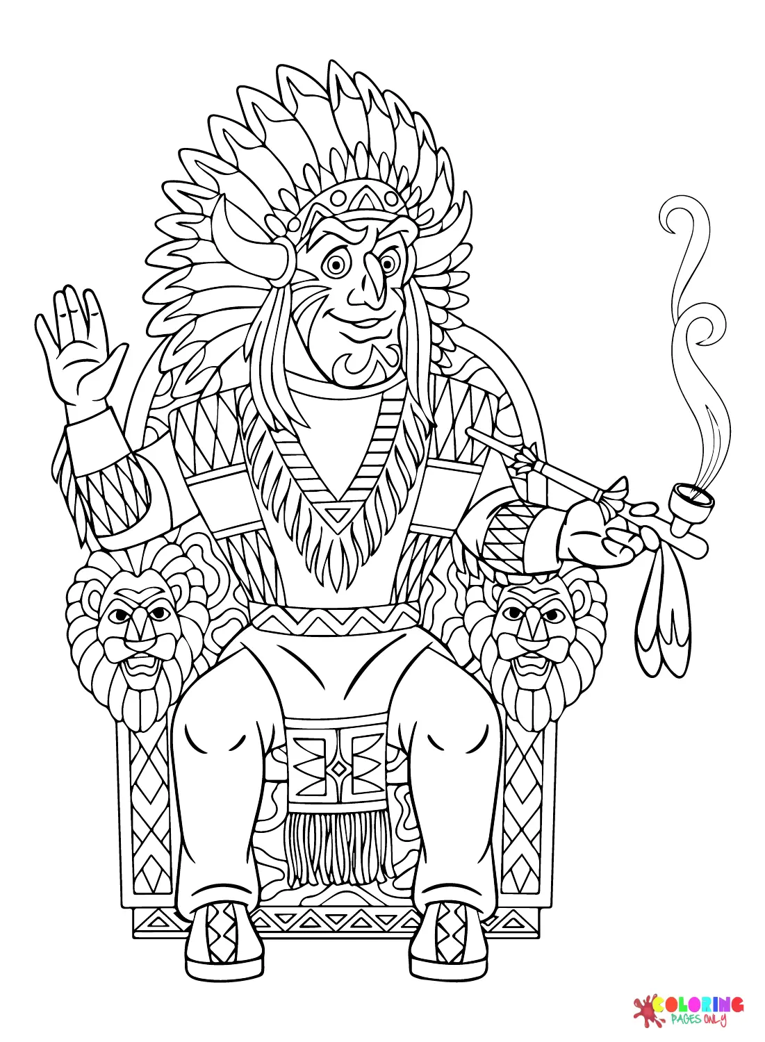 La Civilizacion Maya Para Colorear 10