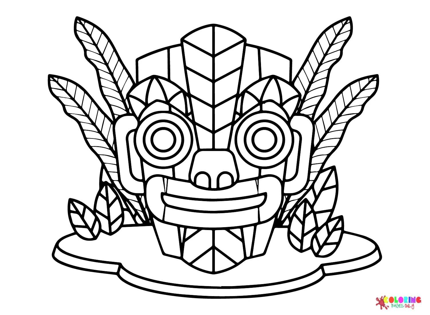 La Civilizacion Maya Para Colorear 15