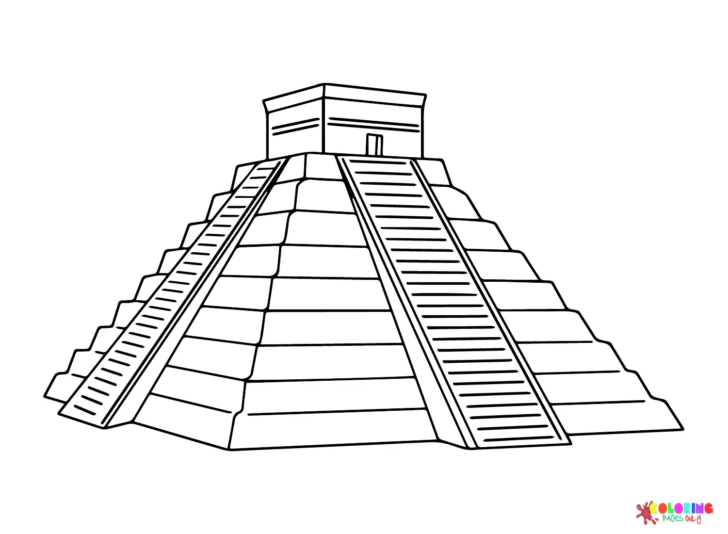 La Civilizacion Maya Para Colorear 2