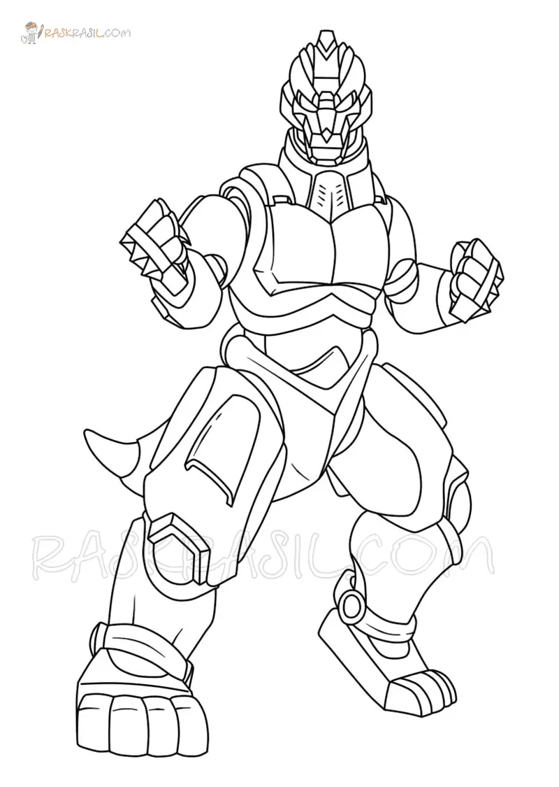 Mechagodzilla Para Colorear 16