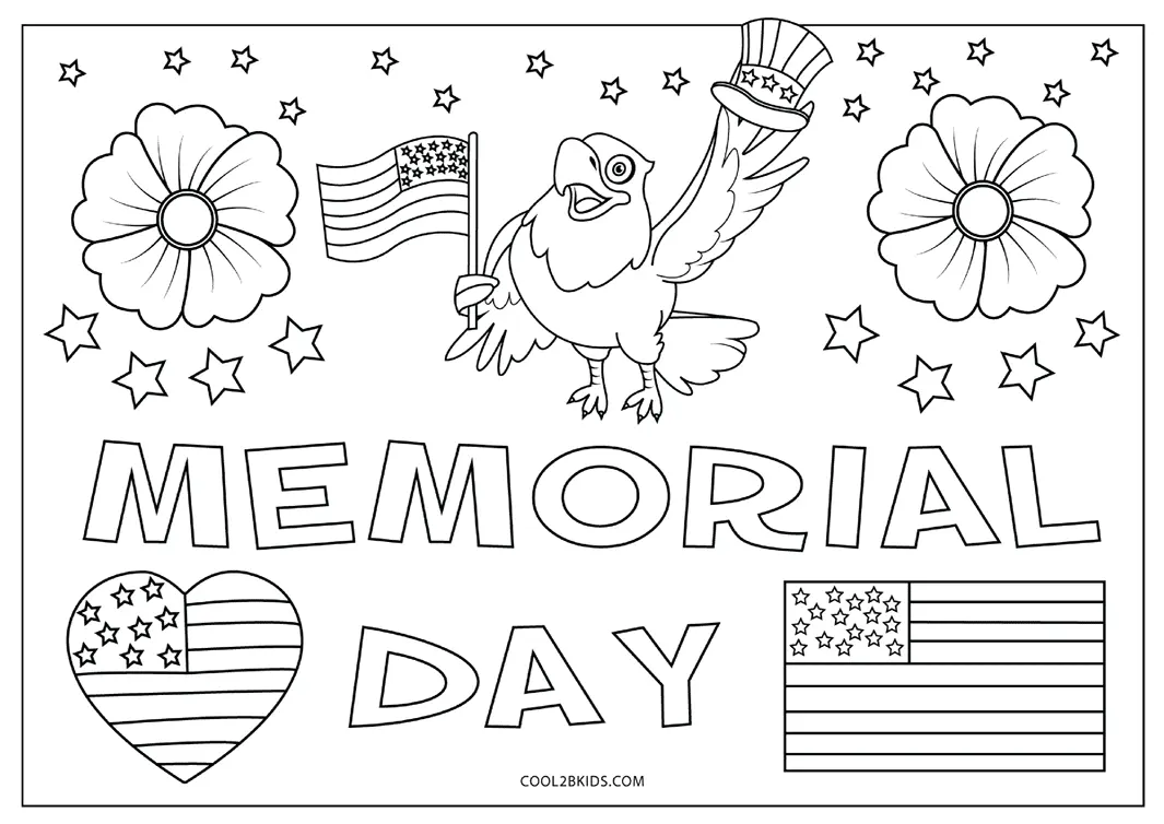 Memorial Day Coloring Pages 1