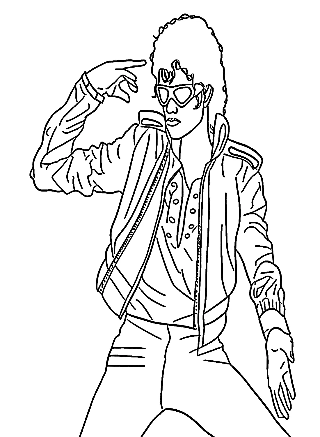 Michael Jackson Coloring Pages 9