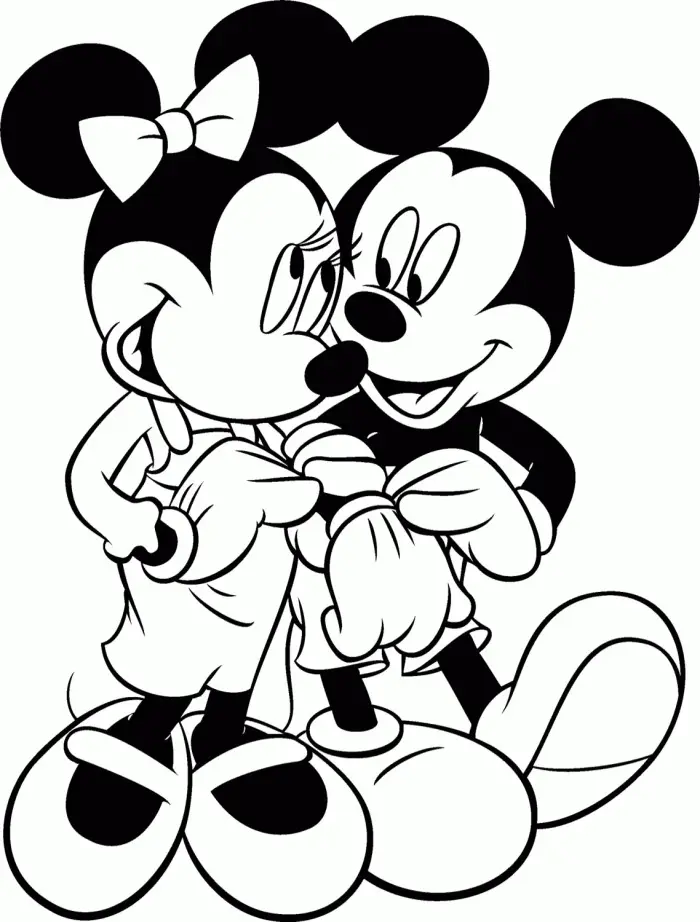 Mickey Mouse Valentinstag Ausmalbilder 6
